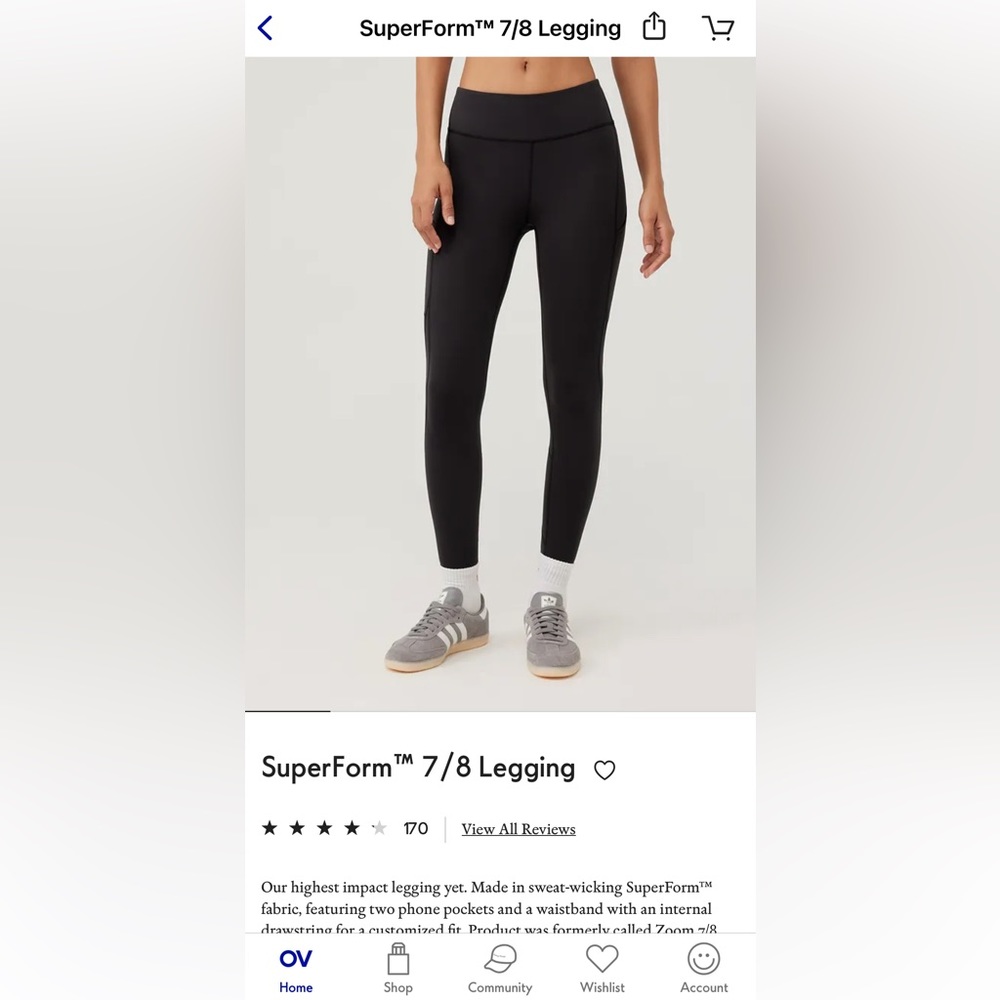 Outdoor Voices 7/8 Superform legging